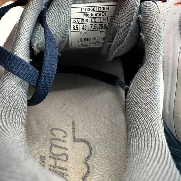 Brooks Adrenaline GTS 22 Shoes Mens Size 8.5 D Gray Red Running Trainer Cushion - Picture 8 of 11